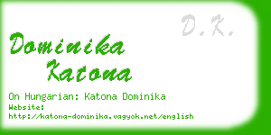 dominika katona business card